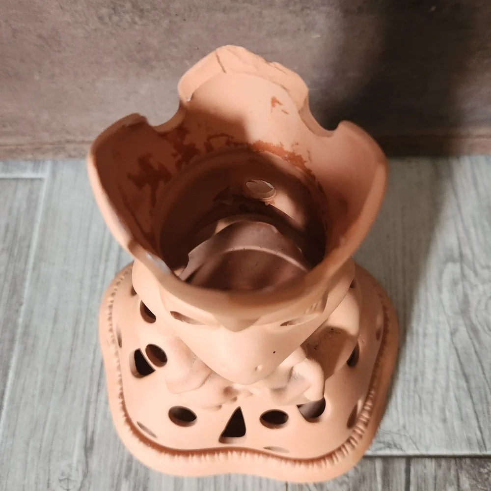 PartyLite Terracotta Frog Prince Princess Candle Holder - Picture 8 of 13